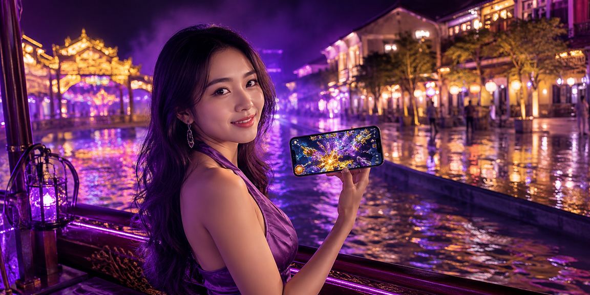 Khung cảnh giải trí cá cược tại Huế với ánh đèn neon